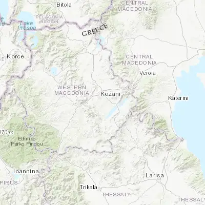 Map showing location of Krókos (40.263490, 21.817600)