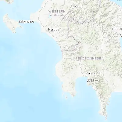 Map showing location of Kyparissía (37.251110, 21.673610)