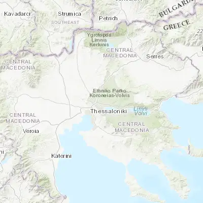 Map showing location of Lagkadás (40.750000, 23.066670)