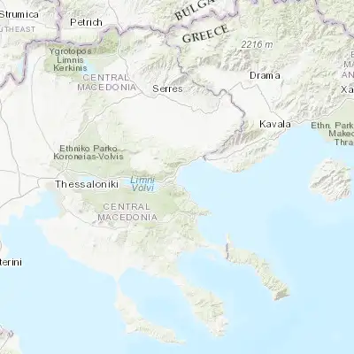 Map showing location of Néa Vrasná (40.705920, 23.698500)