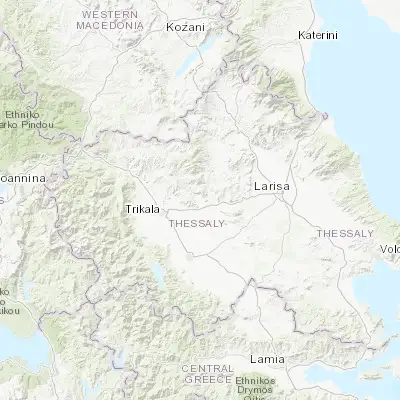 Map showing location of Oichalía (39.608270, 21.979960)