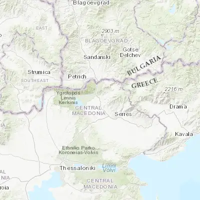 Map showing location of Sidirókastro (41.234990, 23.388990)