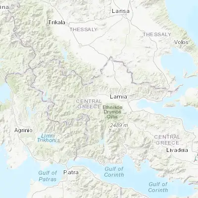 Map showing location of Spercheiáda (38.906560, 22.127920)