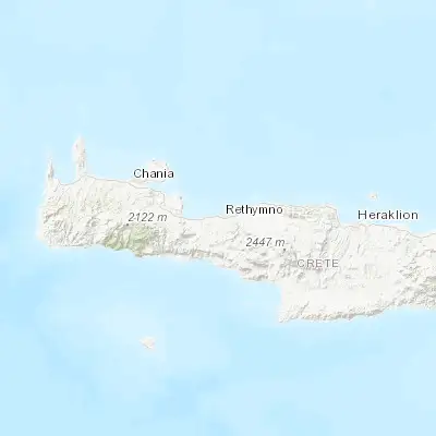 Map showing location of Violí Charáki (35.358640, 24.438570)
