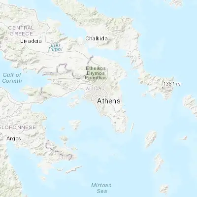 Map showing location of Výronas (37.961050, 23.753000)