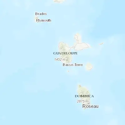 Map showing location of Basse-Terre (15.997140, -61.732140)