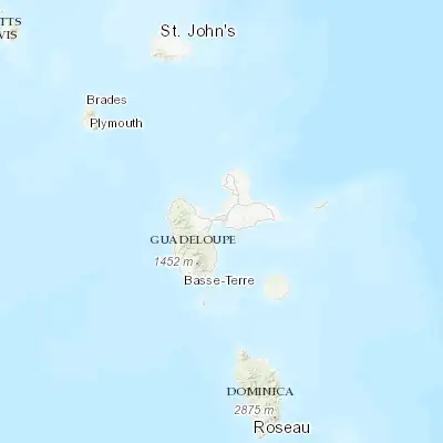Map showing location of Pointe-à-Pitre (16.241250, -61.536140)