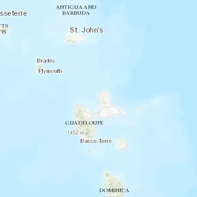 Map showing location of Port-Louis (16.417490, -61.530450)