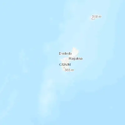 Map showing location of Agat Village (13.388550, 144.658520)