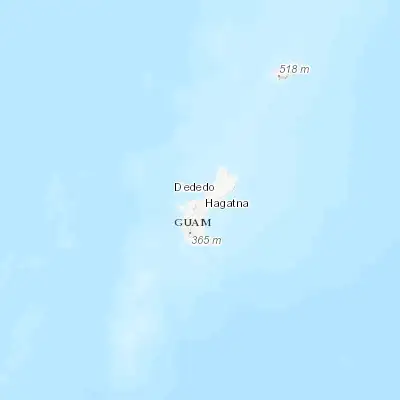 Map showing location of Hagåtña (13.475670, 144.748860)