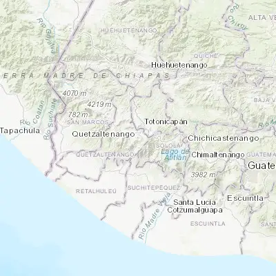 Map showing location of Almolonga (14.815910, -91.494640)