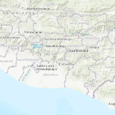 Map showing location of Alotenango (14.485850, -90.804370)
