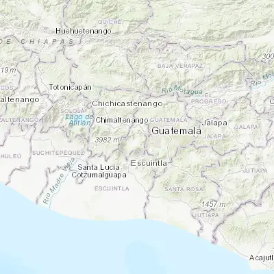 Map showing location of Antigua Guatemala (14.561110, -90.734440)