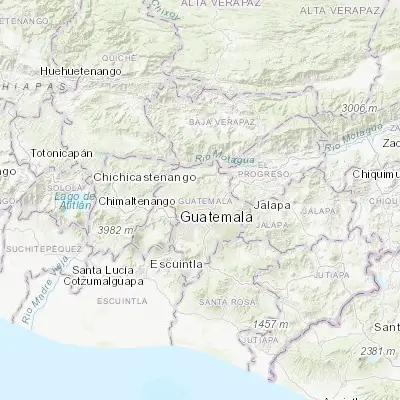 Map showing location of Chinautla (14.702890, -90.499830)