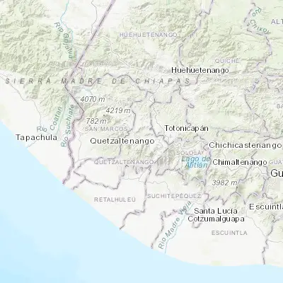 Map showing location of Concepción Chiquirichapa (14.855100, -91.623600)