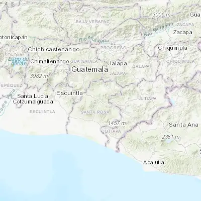 Map showing location of Cuilapa (14.276390, -90.298890)