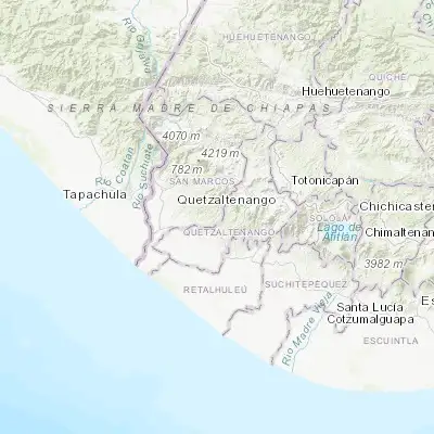 Map showing location of El Quetzal (14.768650, -91.817570)