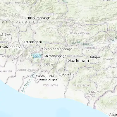 Map showing location of El Tejar (14.646830, -90.791220)