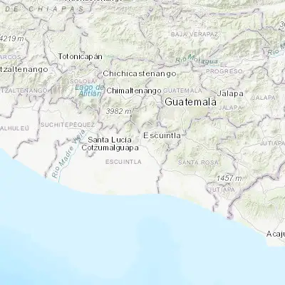 Map showing location of Escuintla (14.300900, -90.785810)