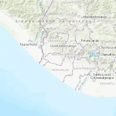 Map showing location of Flores Costa Cuca (14.632380, -91.863410)