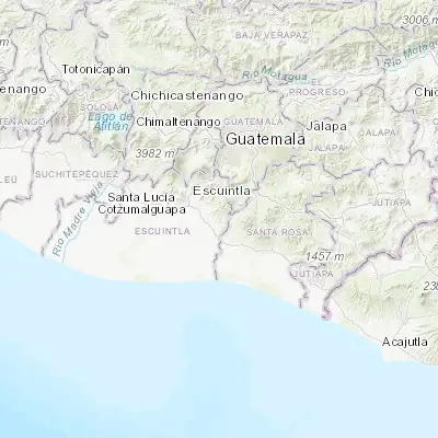 Map showing location of Guanagazapa (14.225980, -90.643320)