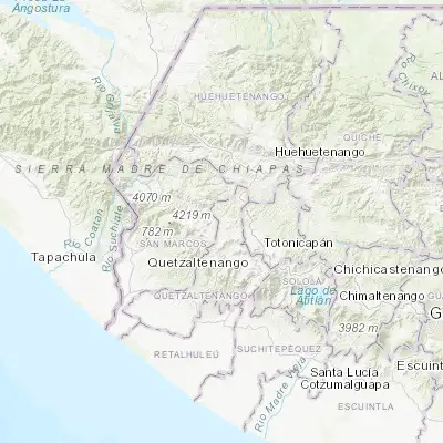 Map showing location of Huitán (15.049200, -91.639440)
