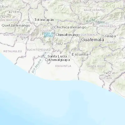 Map showing location of La Democracia (14.229190, -90.948060)