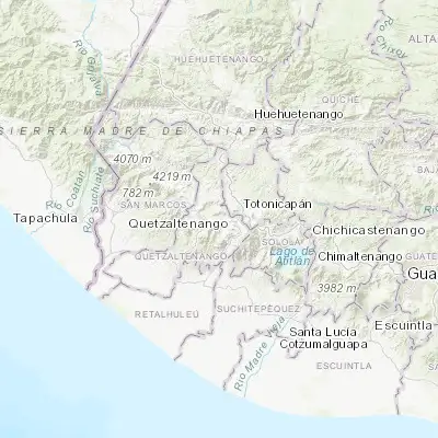 Map showing location of La Esperanza (14.871690, -91.561400)