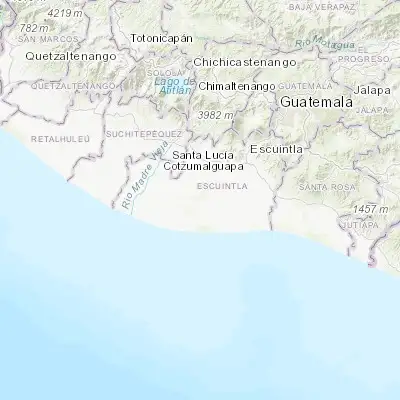 Map showing location of La Gomera (14.082130, -91.053830)