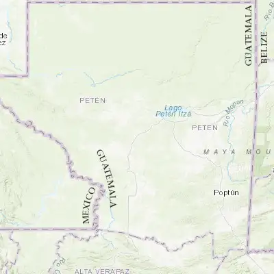 Map showing location of La Libertad (16.788500, -90.116980)