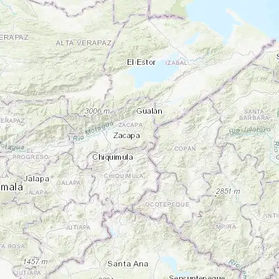 Map showing location of La Unión (14.966560, -89.290230)