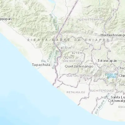Map showing location of Malacatán (14.911320, -92.057880)