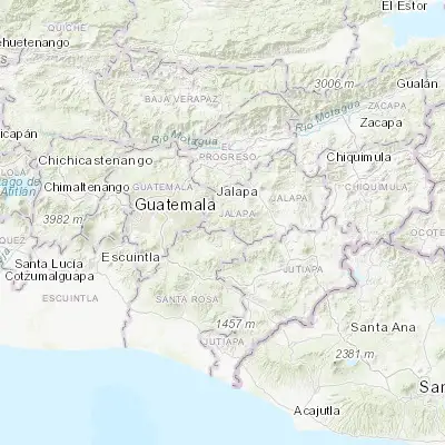 Map showing location of Mataquescuintla (14.529170, -90.184170)