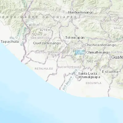 Map showing location of Mazatenango (14.534170, -91.503330)