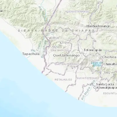 Map showing location of Nuevo Progreso (14.791740, -91.919460)