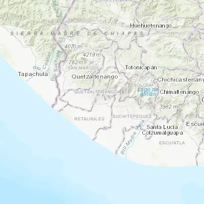 Map showing location of Nuevo San Carlos (14.593000, -91.693900)