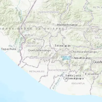 Map showing location of Quetzaltenango (14.834720, -91.518060)