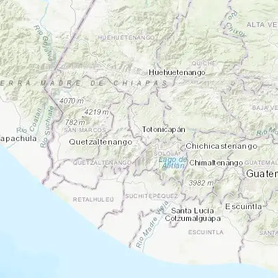 Map showing location of Salcajá (14.879640, -91.456990)