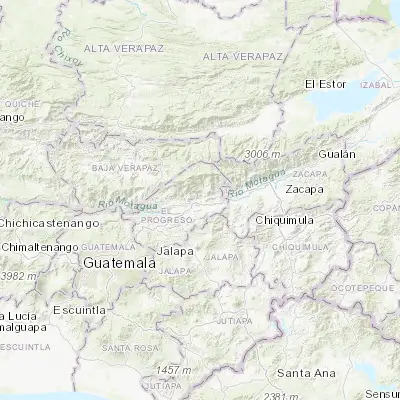 Map showing location of San Agustín Acasaguastlán (14.945000, -89.969670)