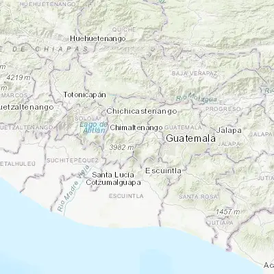 Map showing location of San Andrés Itzapa (14.622220, -90.843140)