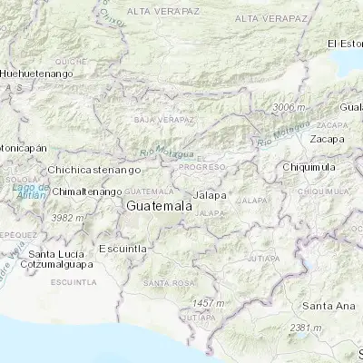 Map showing location of San Antonio La Paz (14.758880, -90.284850)