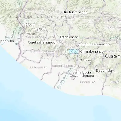 Map showing location of San Antonio Suchitepéquez (14.539380, -91.414420)