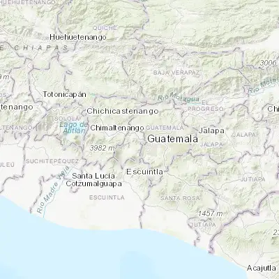 Map showing location of San Bartolomé Milpas Altas (14.606900, -90.678070)