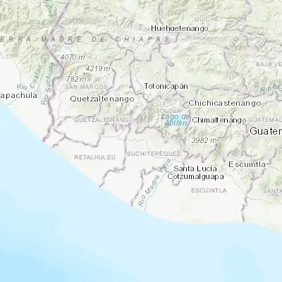 Map showing location of San Bernardino (14.542400, -91.458110)