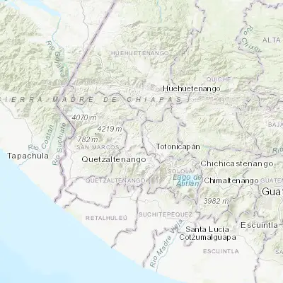 Map showing location of San Carlos Sija (14.984360, -91.549120)