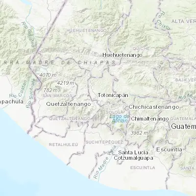 Map showing location of San Cristóbal Totonicapán (14.916820, -91.440600)