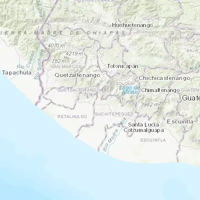 Map showing location of San Francisco Zapotitlán (14.589390, -91.521440)