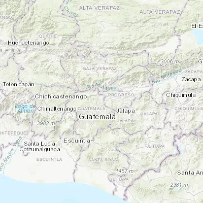 Map showing location of San José del Golfo (14.764140, -90.372280)