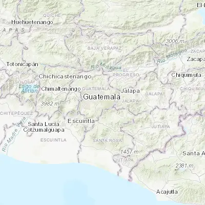 Map showing location of San José Pinula (14.546000, -90.412880)