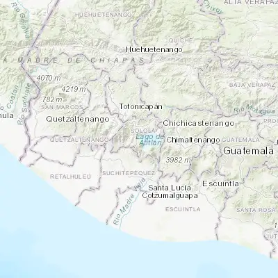 Map showing location of San Juan La Laguna (14.694530, -91.286660)